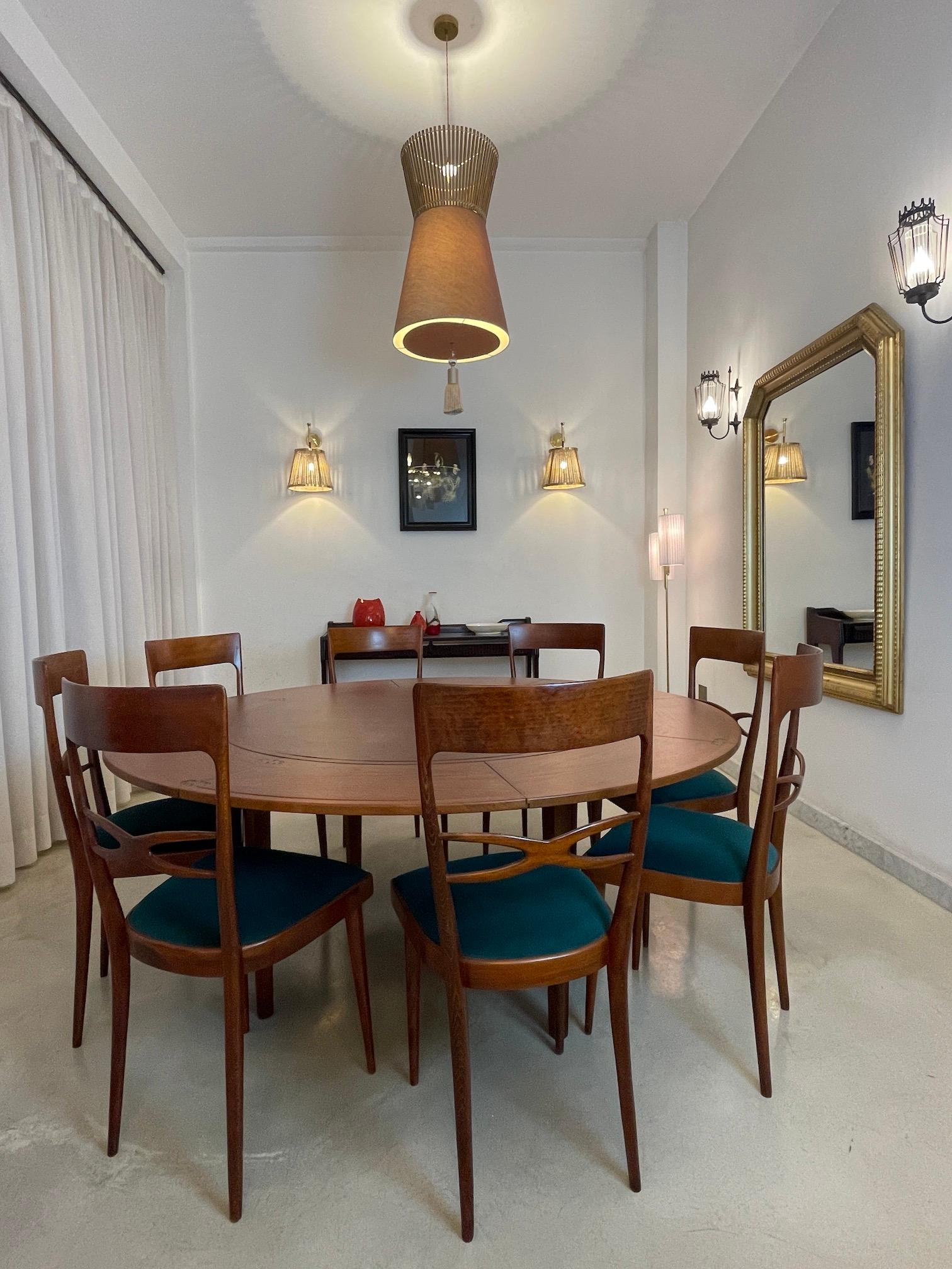 XXI secolo e contemporaneo Caeli-W4, scendiletto in ottone e rattan, Jas in vendita