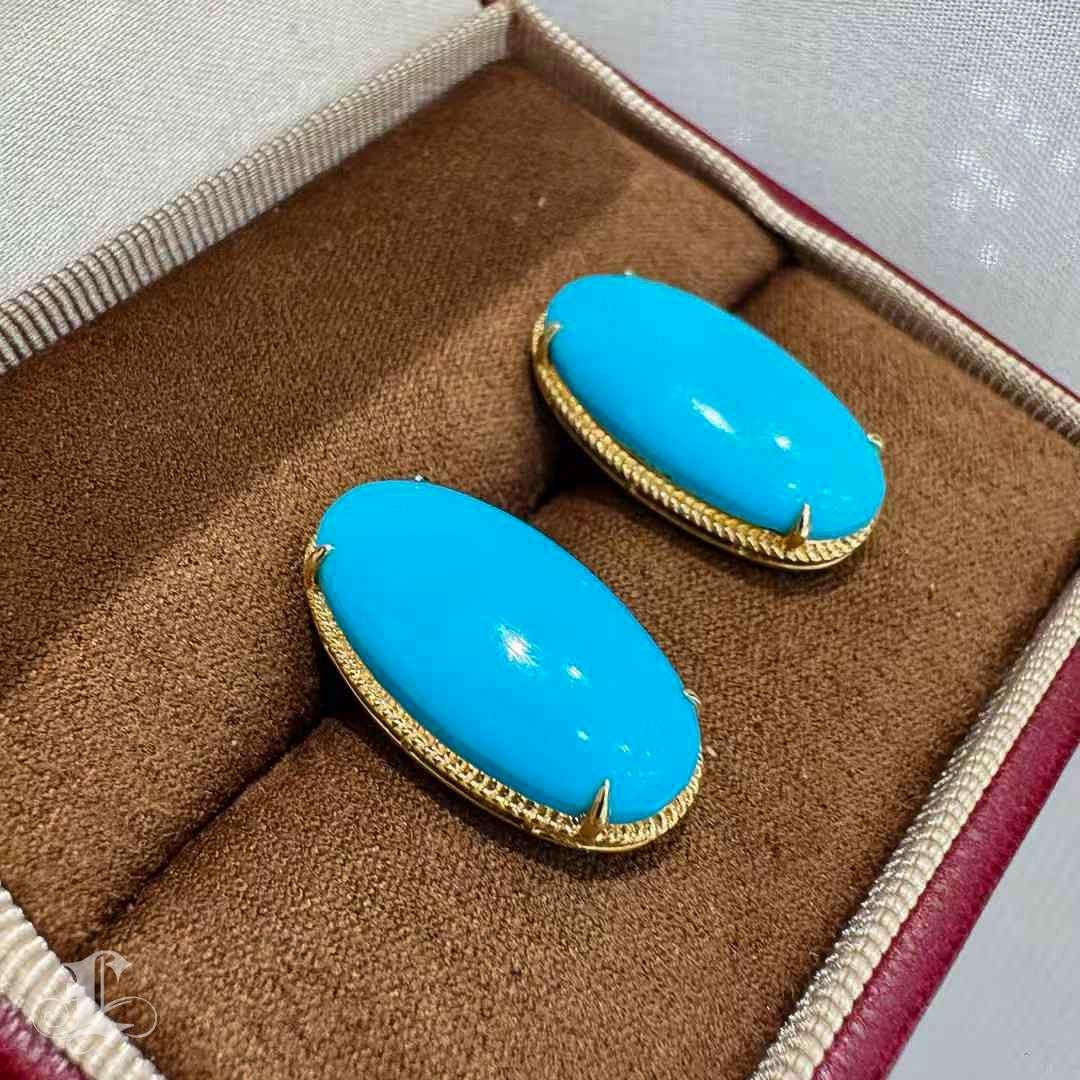 Orecchini di perle Akoya e turchesi convertibili Ocean Aurora In condizioni Nuovo in vendita a New York, NY