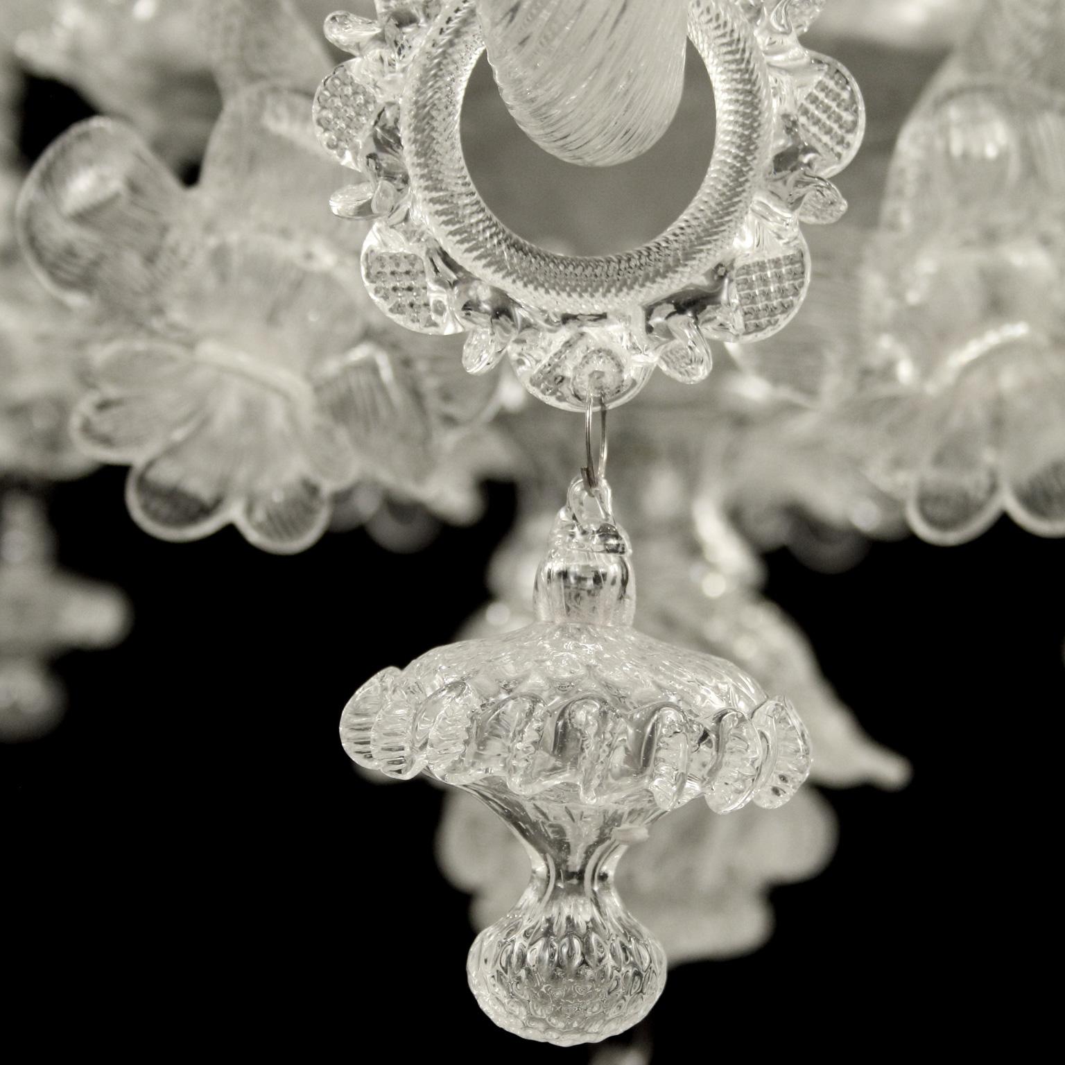 Other Venetian Chandelier 12+6 arms artistic Crystal Glass Caesar by Multiforme For Sale