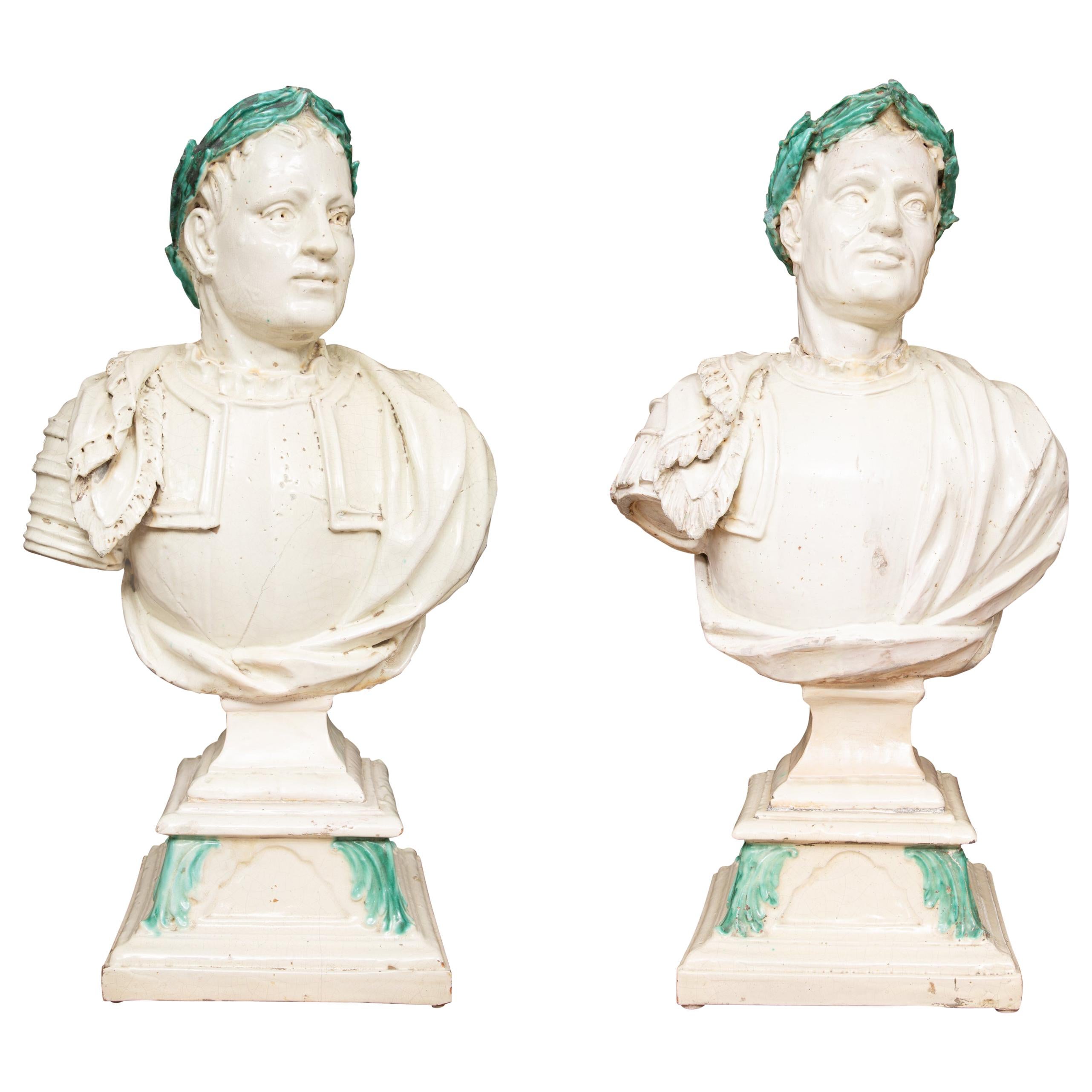 Caesar Style Glazed Busts