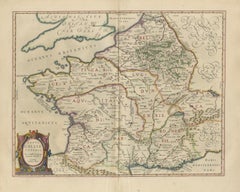 Caesar’s Gallia Veteris – Blaeu Map of Ancient Gaul, France c.1642