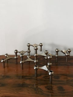 Caeser Stoffi & Fritz Nagel Per BMF Candleholders, 1960s