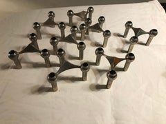 Caeser Stoffi & Fritz Nagel Per BMF Candleholders, 1960s