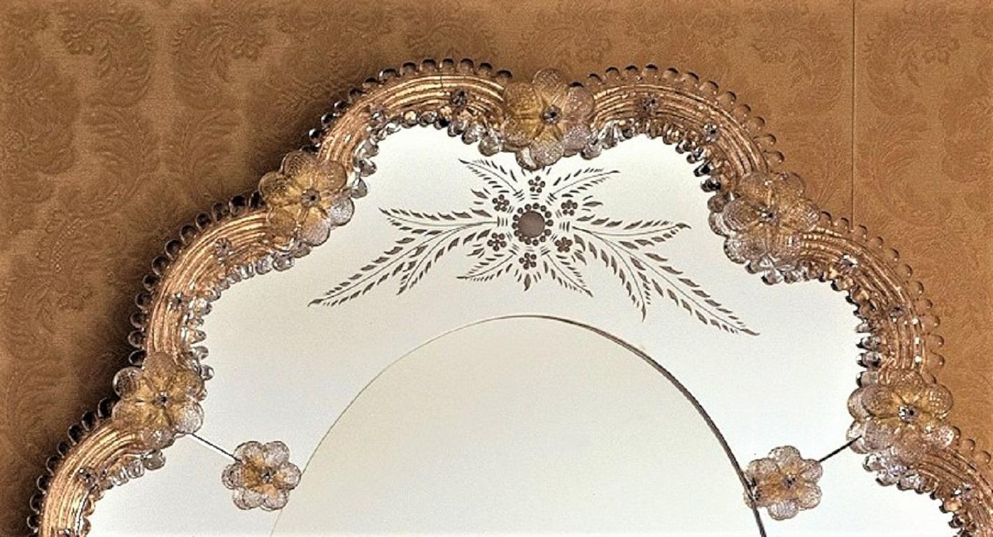 Autre Miroir en verre de Murano 