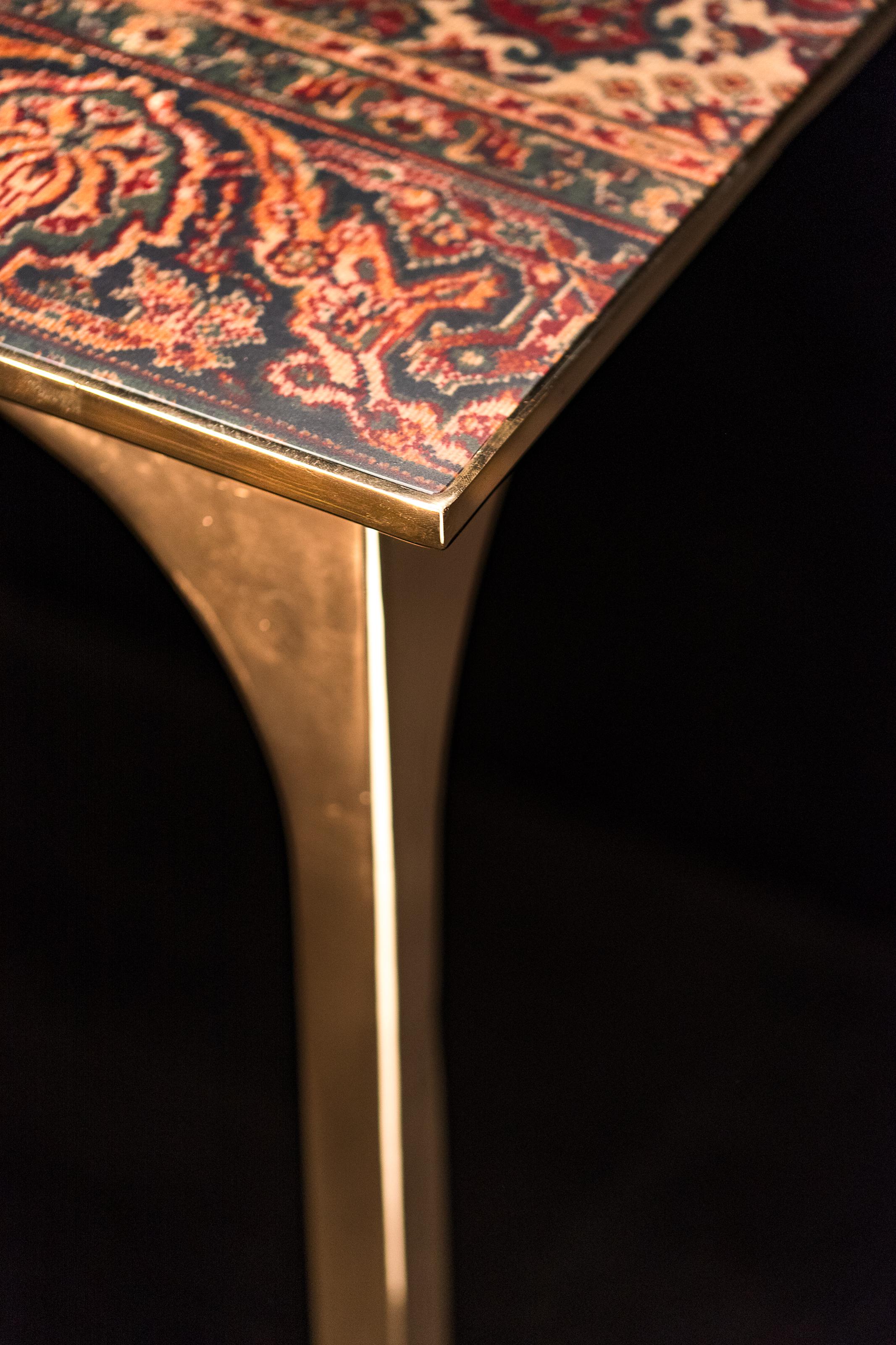 Cafe 6116 Bronze-Tisch von  Atelier Ruben Van Megen (Postmoderne) im Angebot