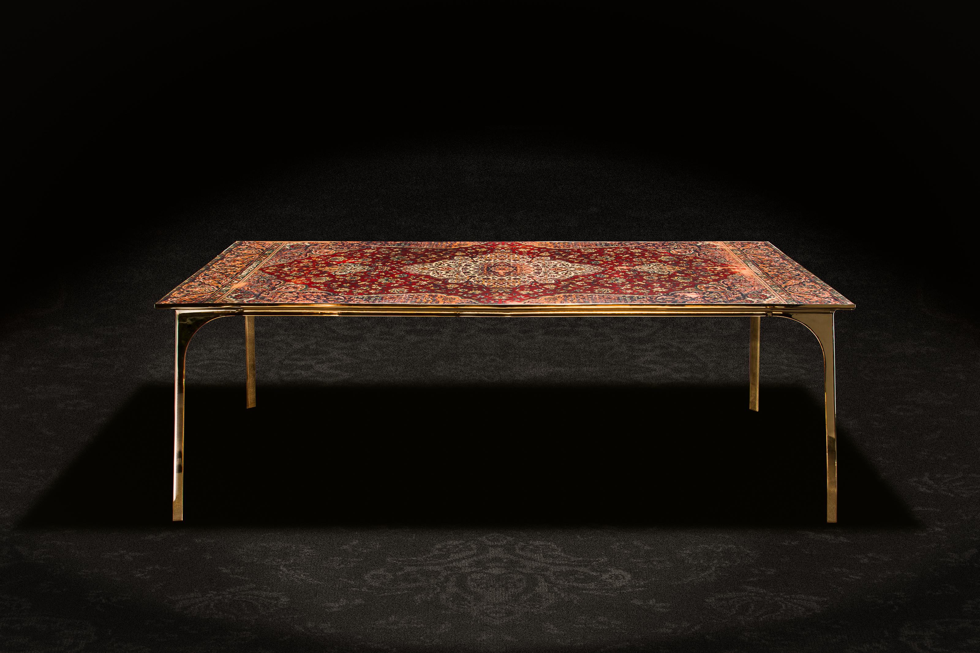 Cafe 6116 Bronze-Tisch von  Atelier Ruben Van Megen im Zustand „Neu“ im Angebot in Geneve, CH