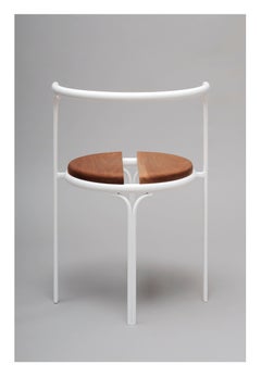 Cafe Chair Caoba Wood Contemporary Style White