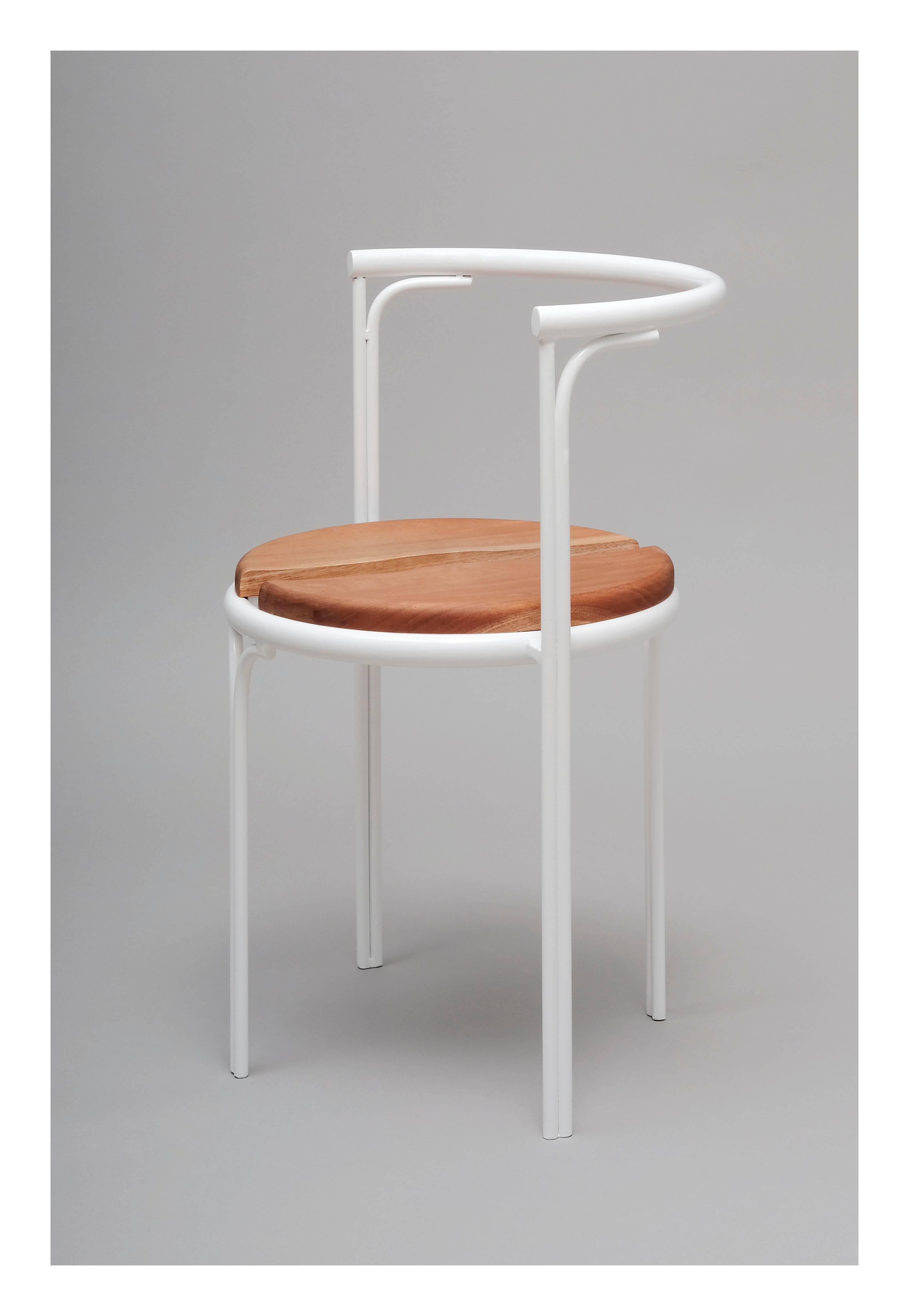 white cafe chair
