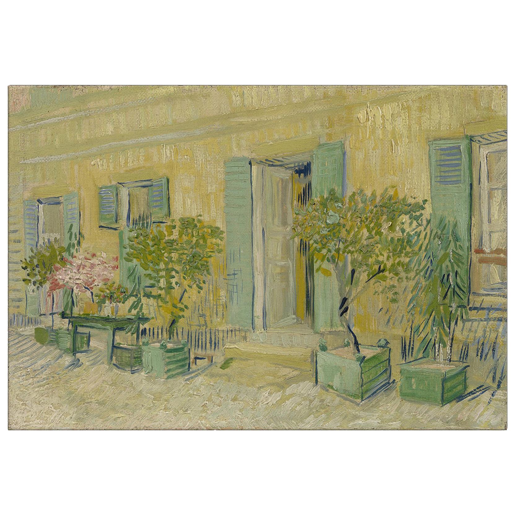 Cafe in Asnières, after Impressionist Oil Painting by Vincent Van Gogh For Sale