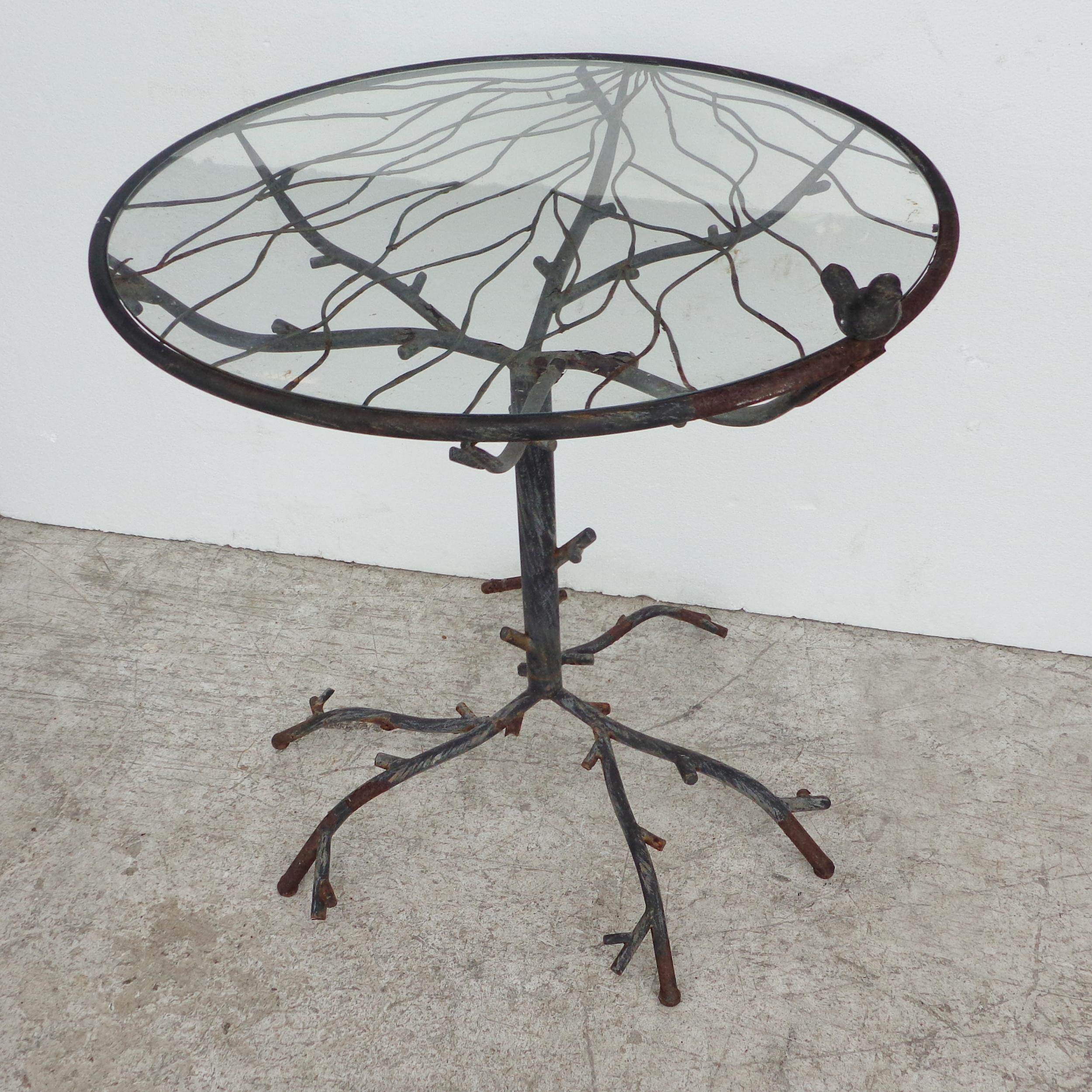 Modern Cafe Table in the Manner of Diego Giacometti