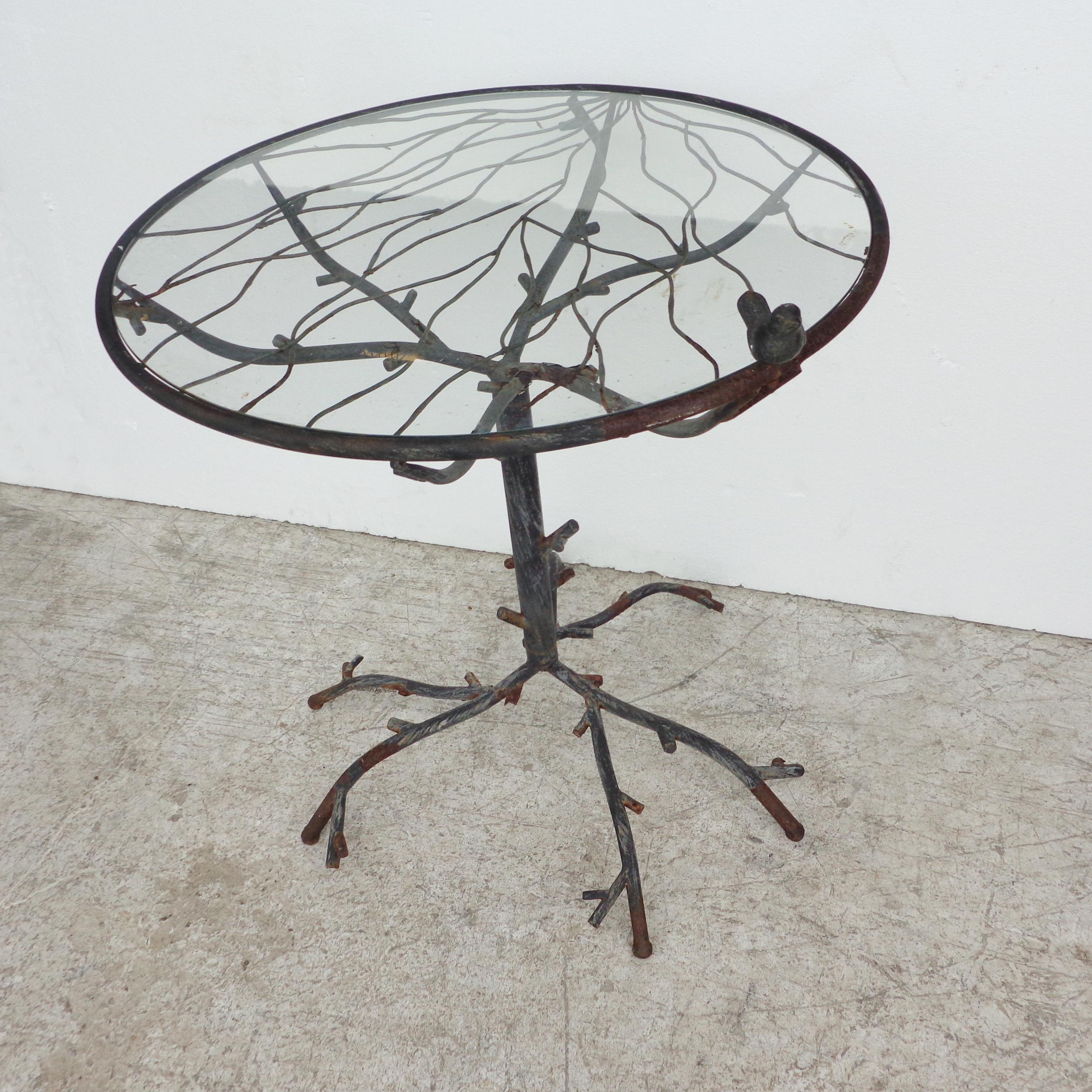 European Cafe Table in the Manner of Diego Giacometti