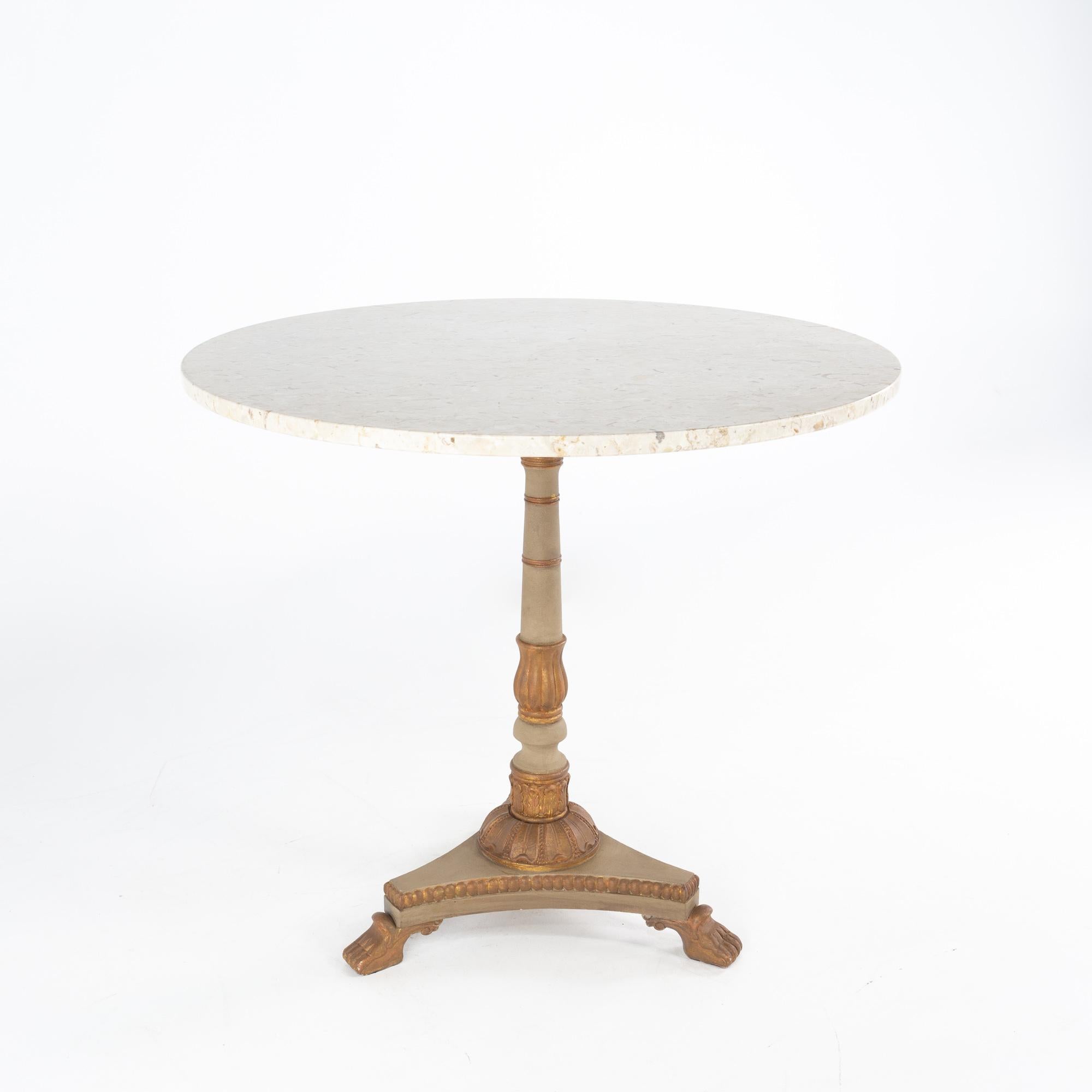 Modern Cafe Table Marble Top