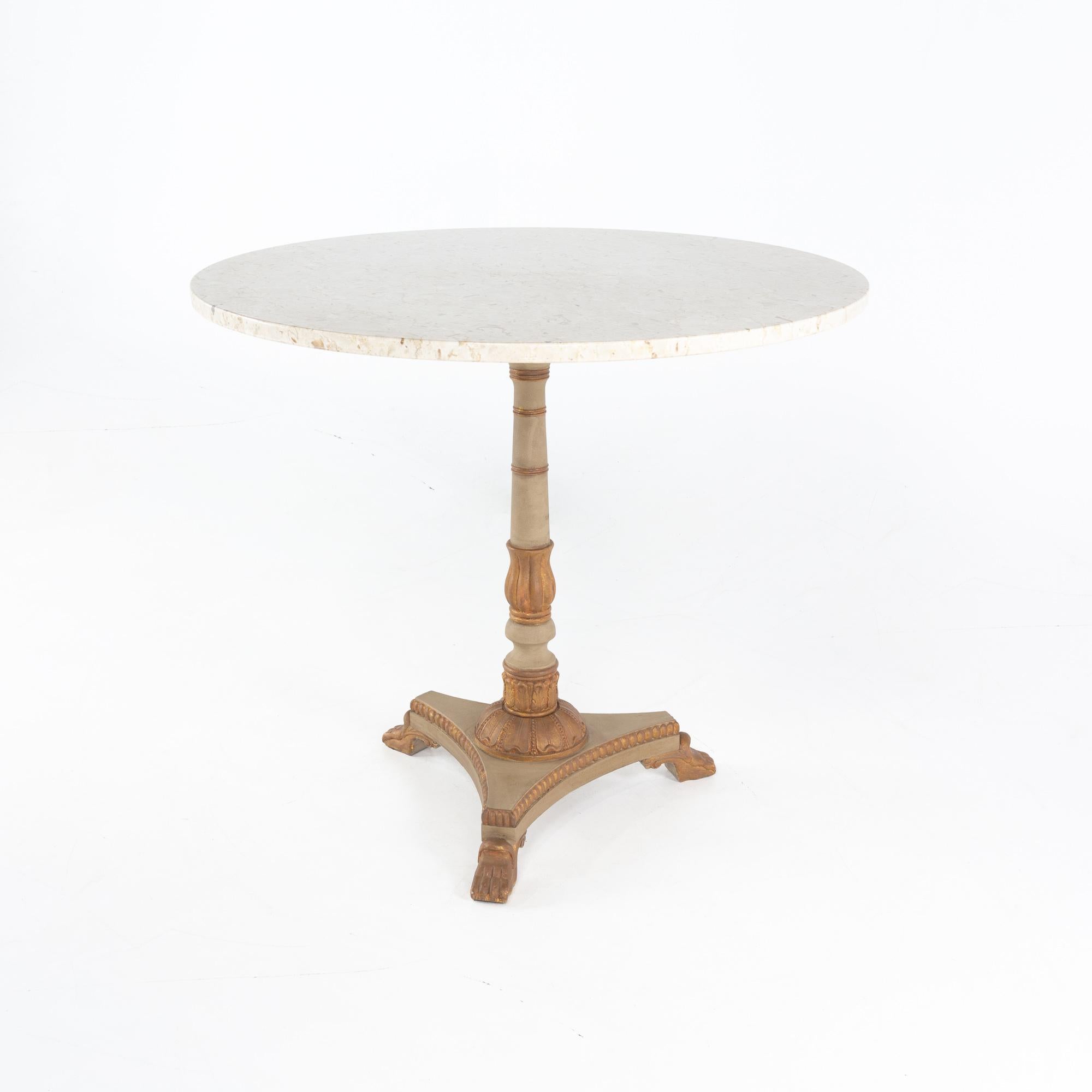 American Cafe Table Marble Top