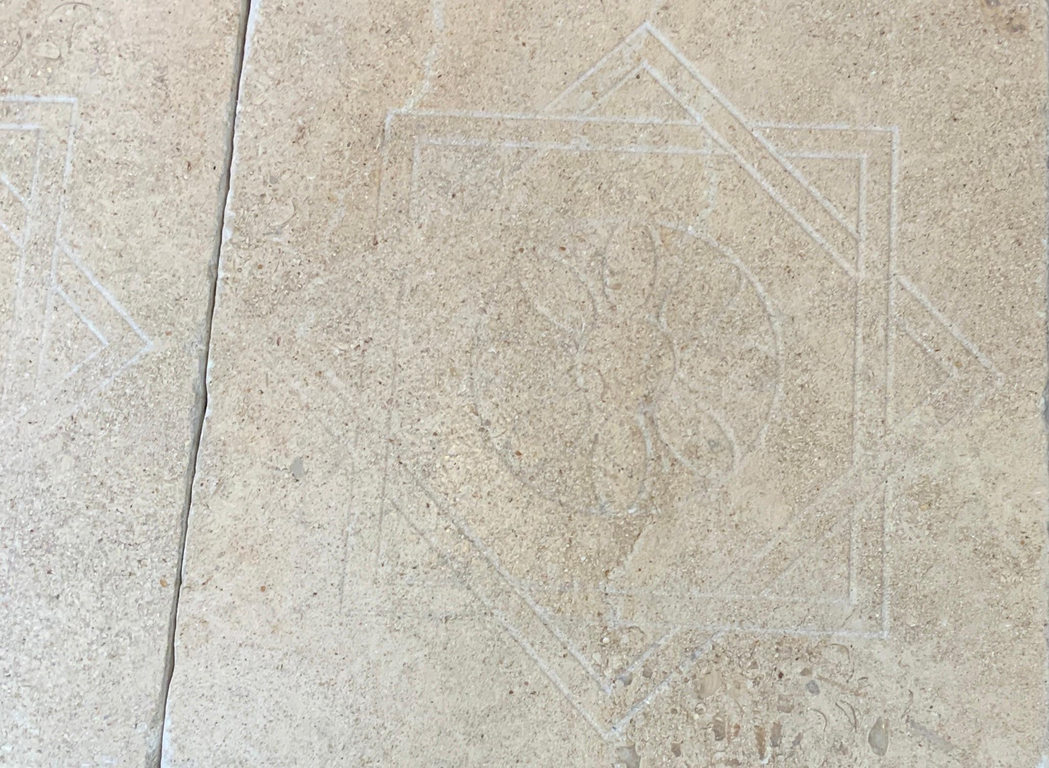 Café Taupe Cathedral Finish Engraved Tiles In New Condition For Sale In Dallas, TX