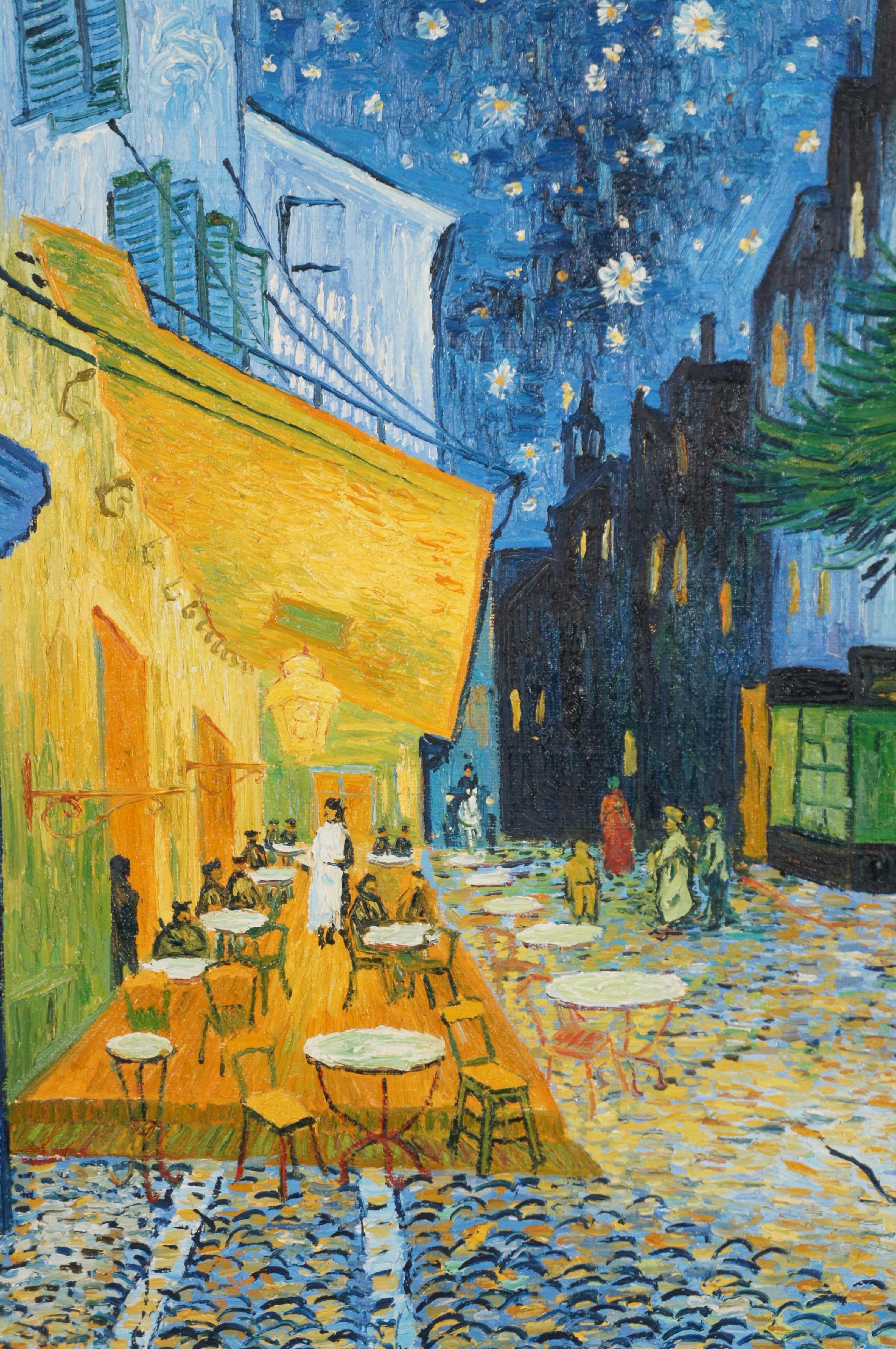 when did van gogh paint cafe terrace at night