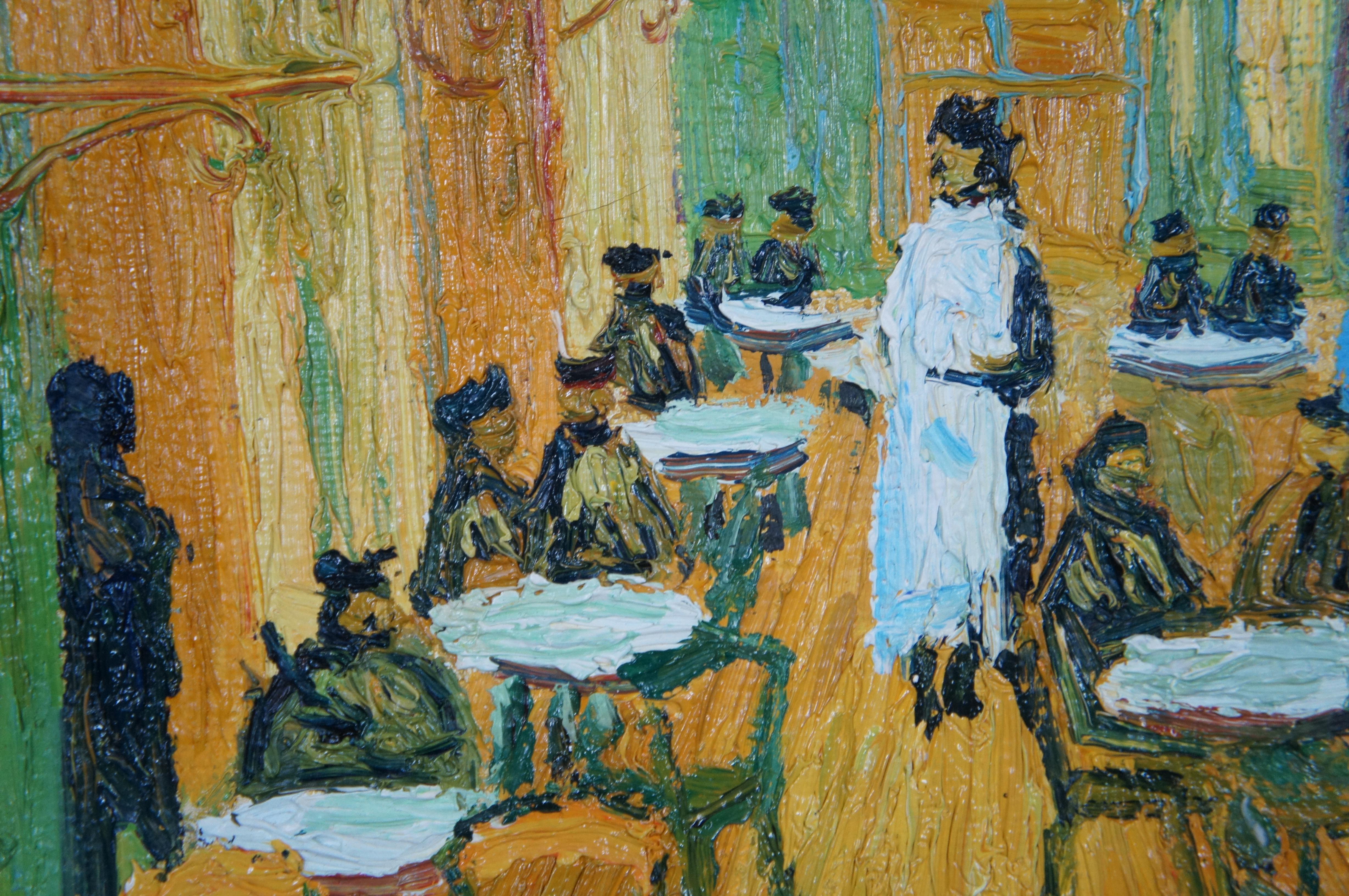 Café Terrace at Night After Vincent Van Gogh Oil Painting Canvas Impressionist 2