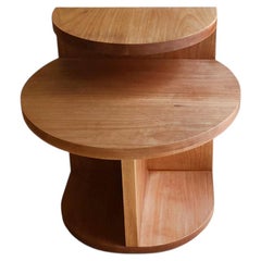 CAFÉ, mesita auxiliar de diseño contemporáneo de madera, fabricada en Brasil