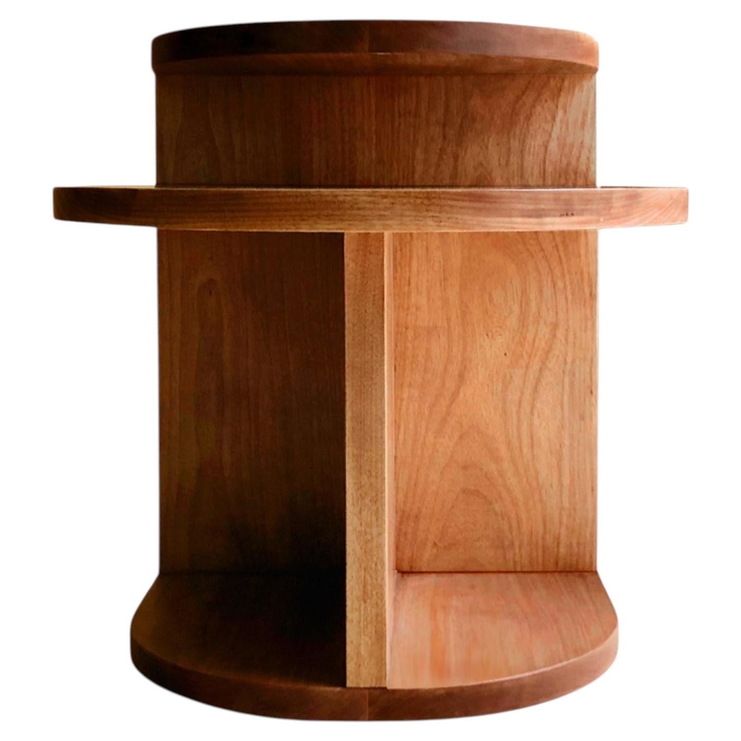 CAFÉ, Wooden Contemporary Designer Side Table, Made in Brazil For Sale