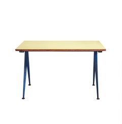 Cafeteria Table N. 512, "Compas Table" by Jean Prouve, circa 1953, France