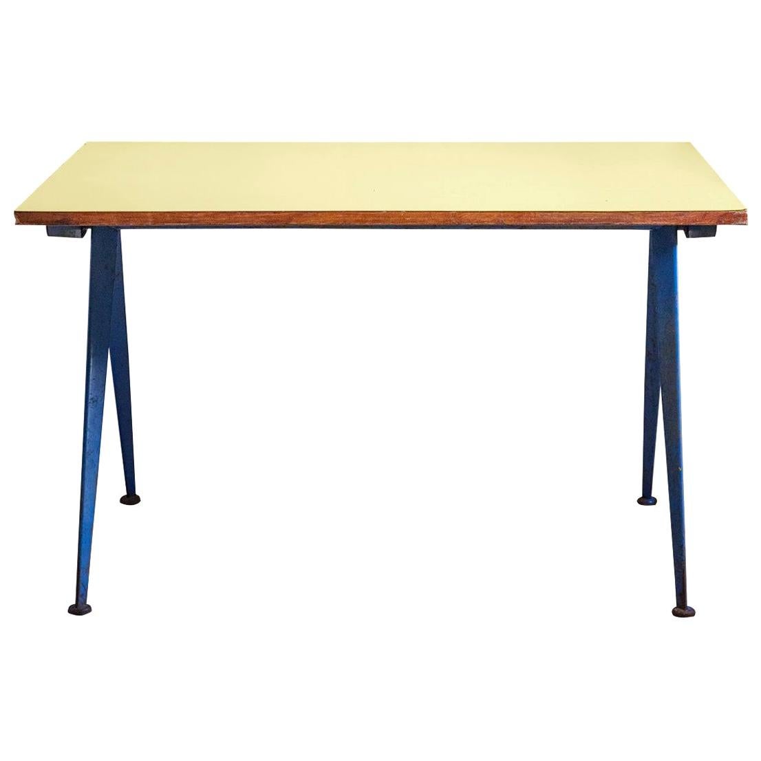 Cafeteria Table N. 512, "Compas Table" by Jean Prouve, circa 1953, France For Sale