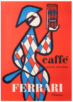 Caffe Ferrari Miscela Arlecchino Original Vintage Poster