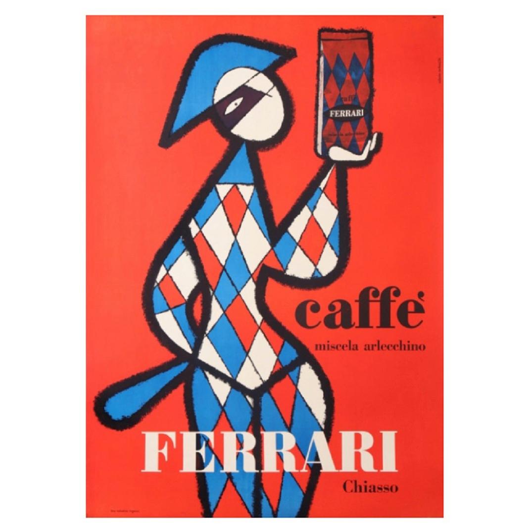 Caffe Ferrari Miscela Arlecchino Original Vintage Poster