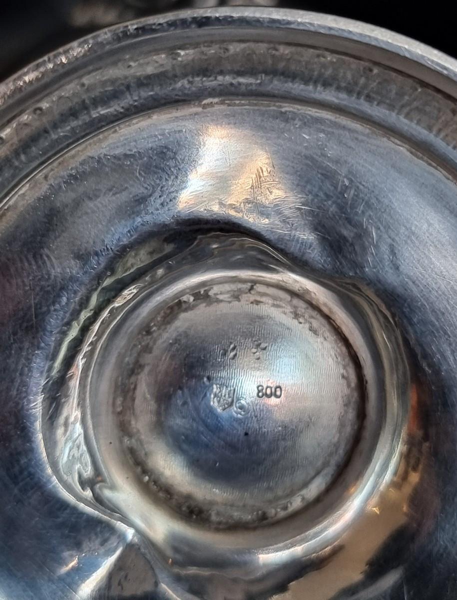European Caffettiera in argento 800, stile neoclassico, Italia, XX secolo in vendita