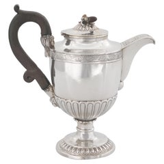 Kaffeekanne aus Sterlingsilber von George IV, Paul Storr, London, 1823