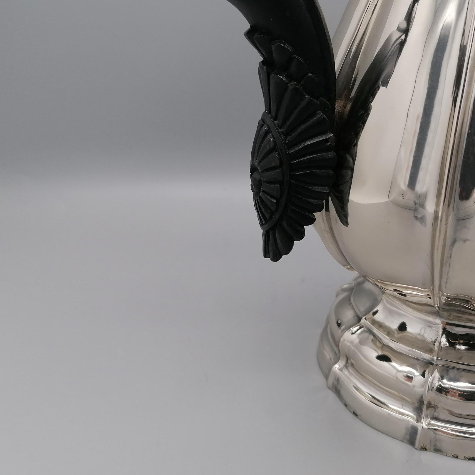 Italian baroque coffee pot in 800 silver  For Sale 7