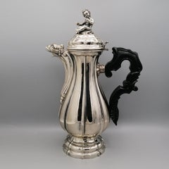Italian baroque coffee pot in 800 silver