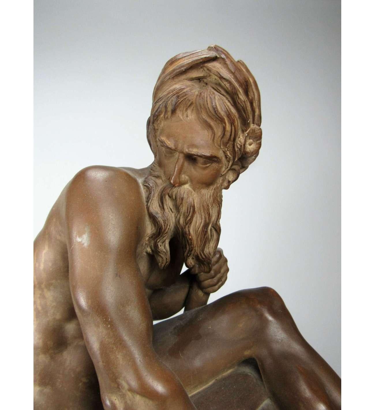 Escultura de terracota de Caffieri Jean-Jacques (1725-1792), El río en venta 1