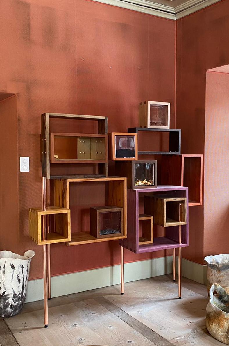 Post-Modern Cafofo Shelves by Mameluca For Sale