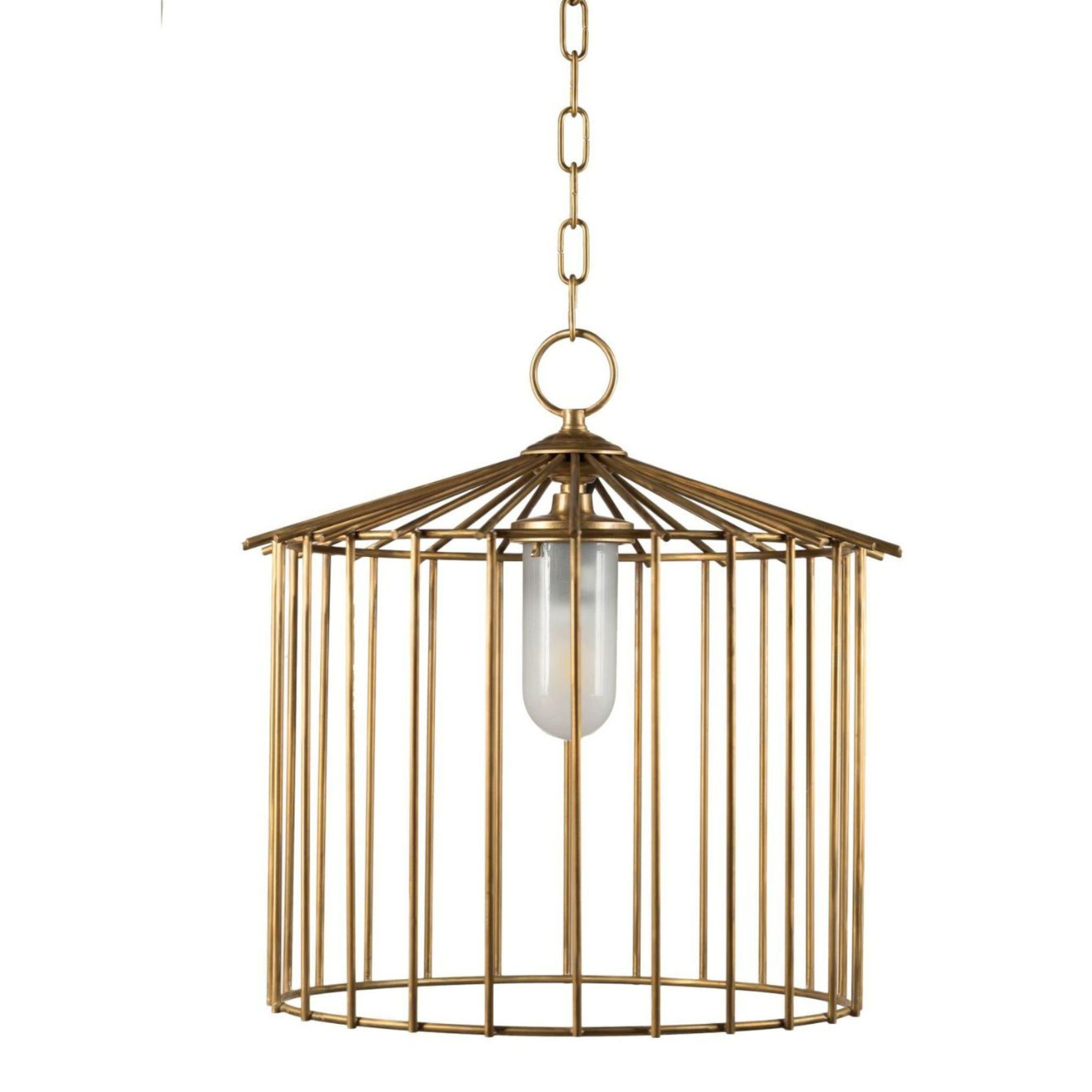 Italian Cage Chandelier for Outdoor For Sale