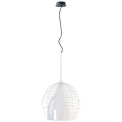 Cage Large Suspension in White with White Diffuser by Diesel Living
