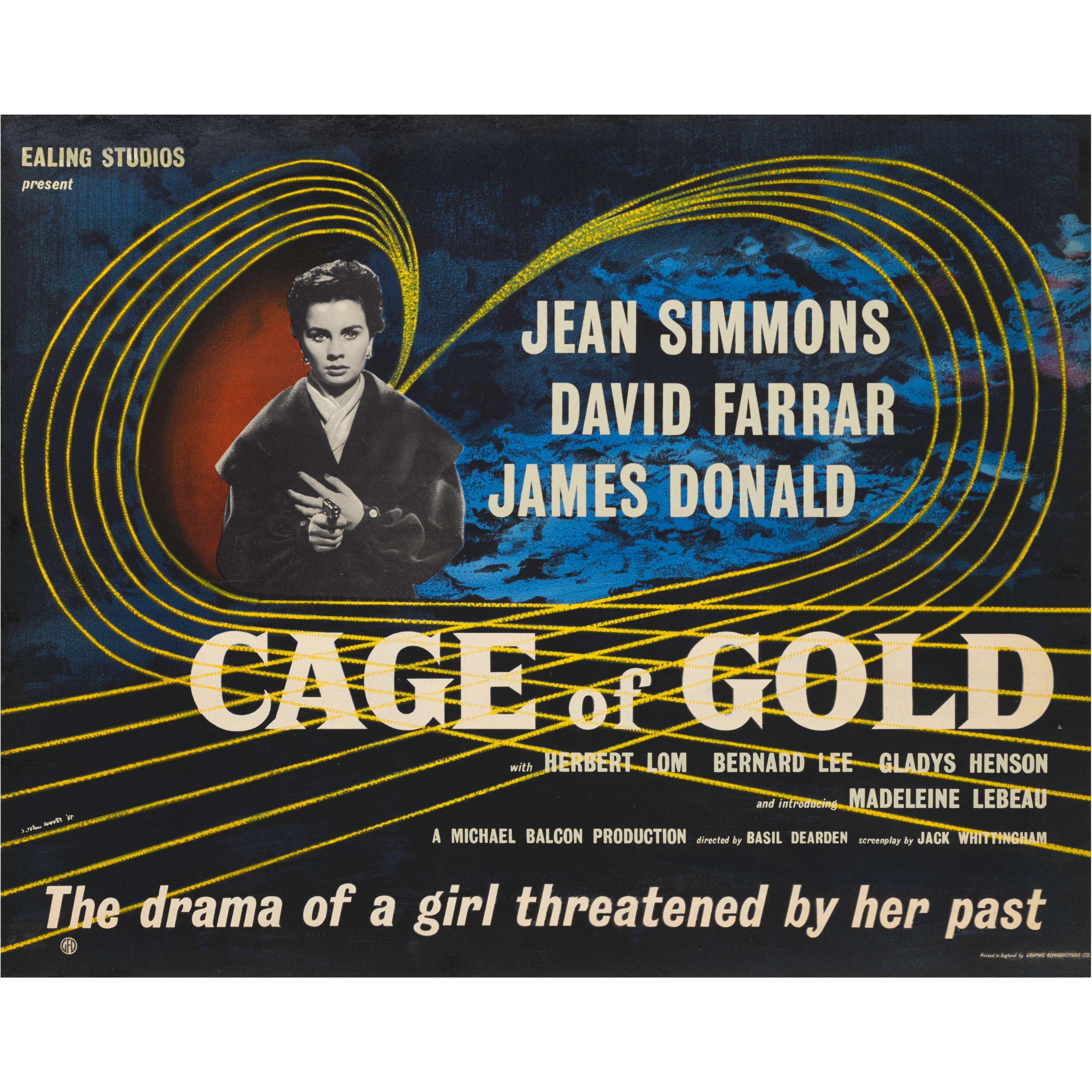 "Cage of Gold" Original British Film Poster