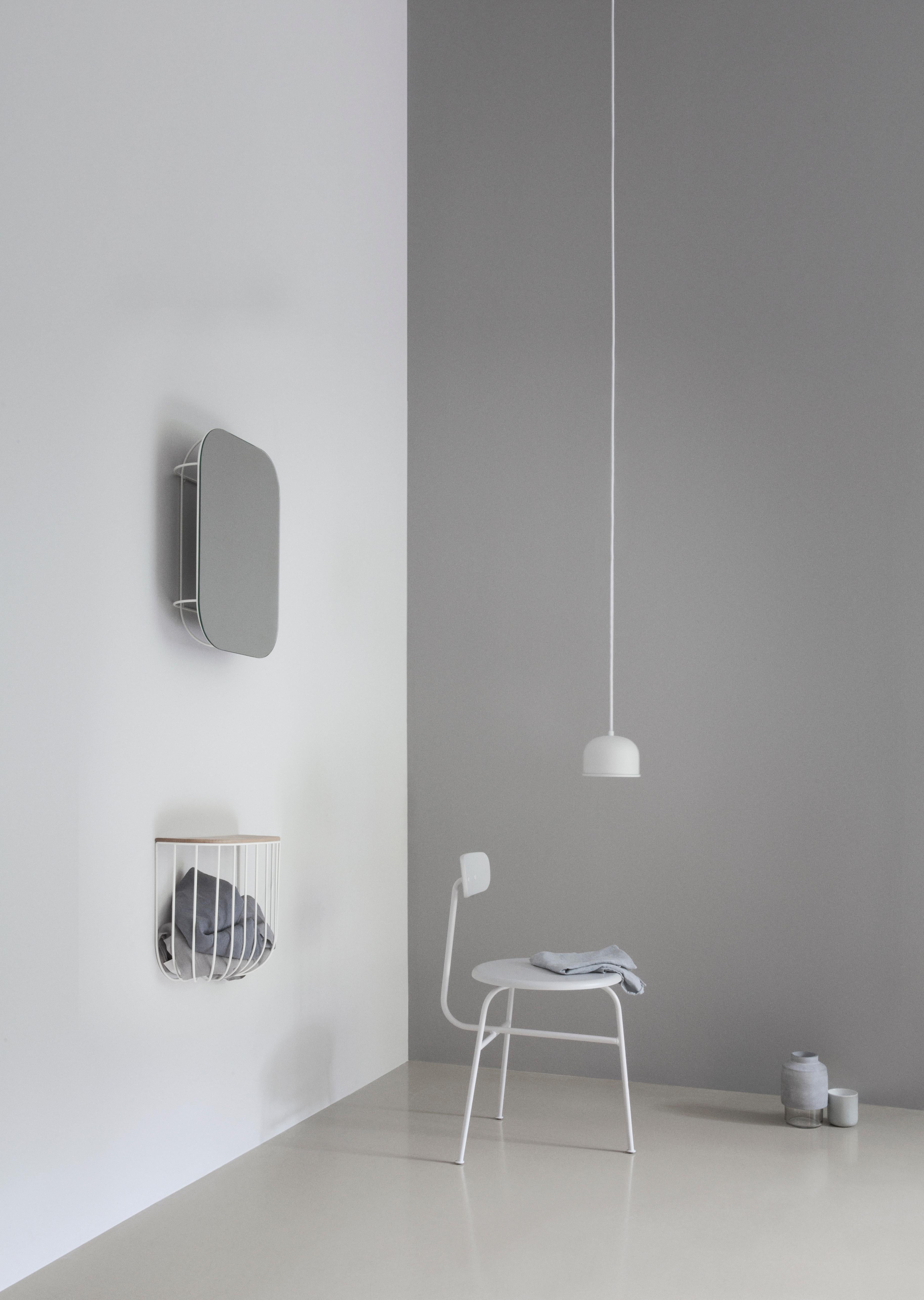 Cage Shelf, White or Light Ash (Skandinavische Moderne)