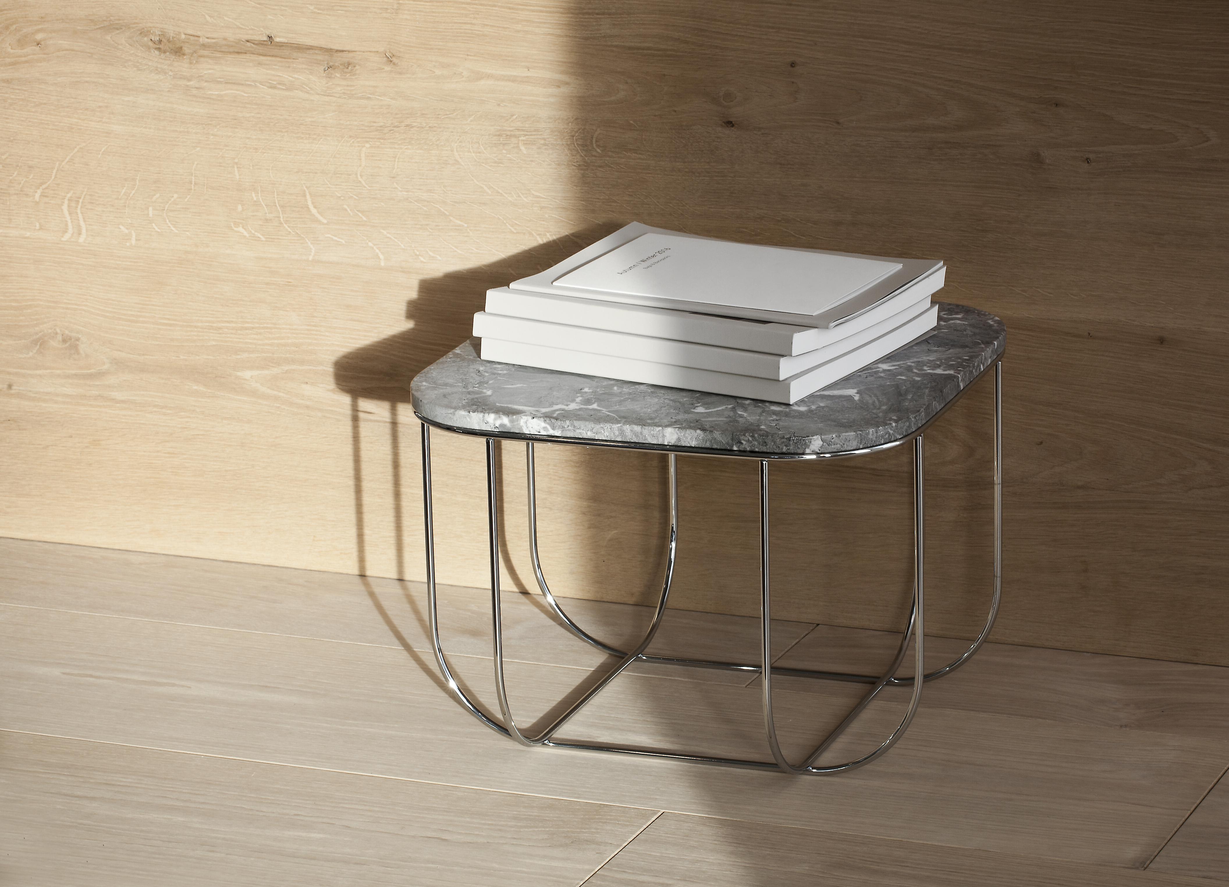metal cage side table