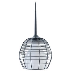 Cage Small Cluster Suspension in Black with White Diffuser by Diesel Living