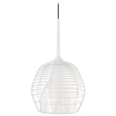 Cage Small Cluster Suspension in White with White Diffuser by Diesel Living