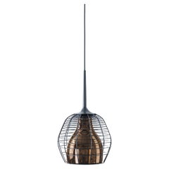 CAGE Small Suspension lamp in Black-bronze by Diesel Living with Lodes