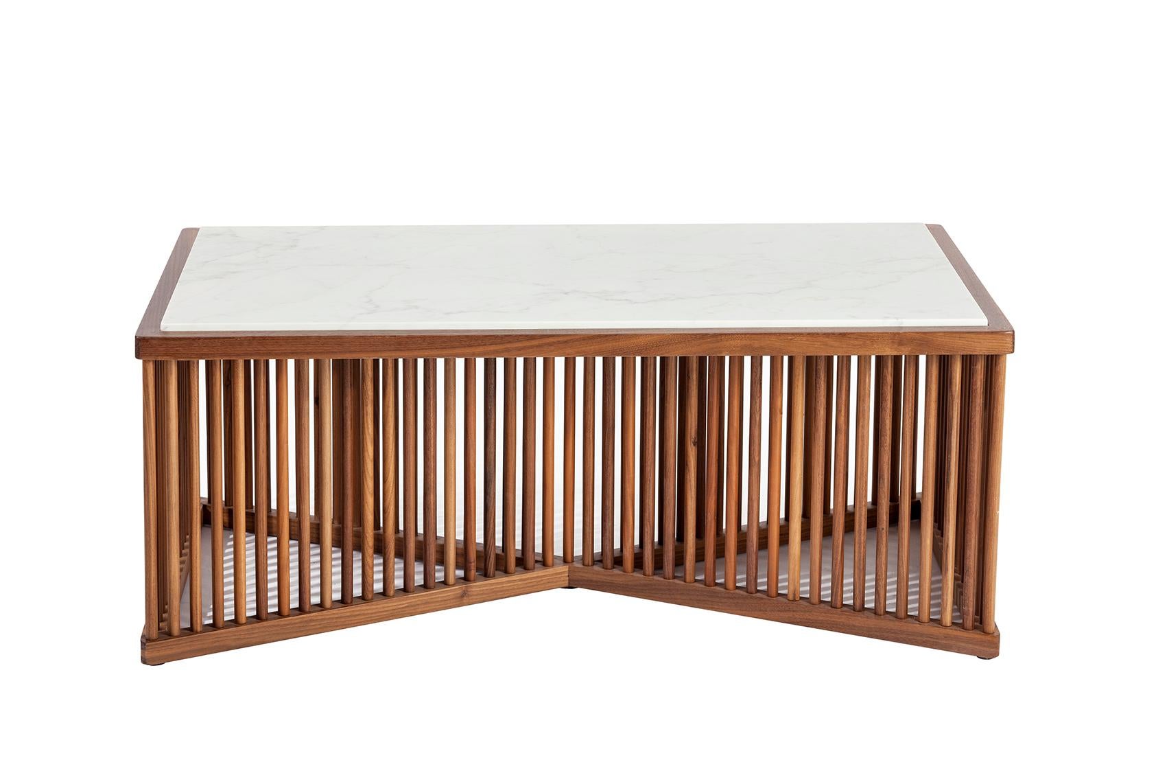Contemporary Cage Table, Mid-Century Modern Center or Coffee Table For Sale