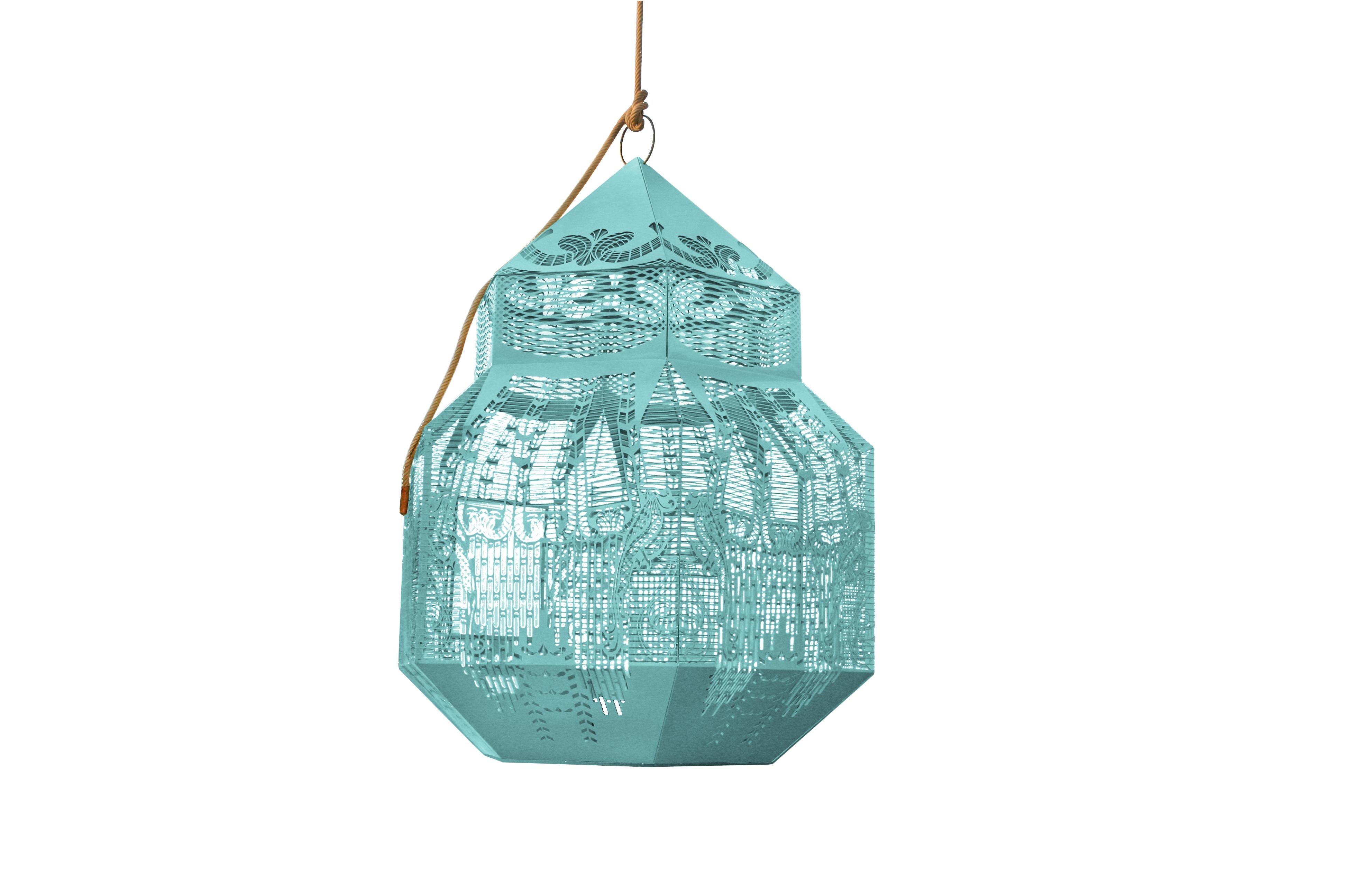 Caged Beauty 170 Pastellblauer dekorativer Vogelkäfig von JSPR im Angebot 9