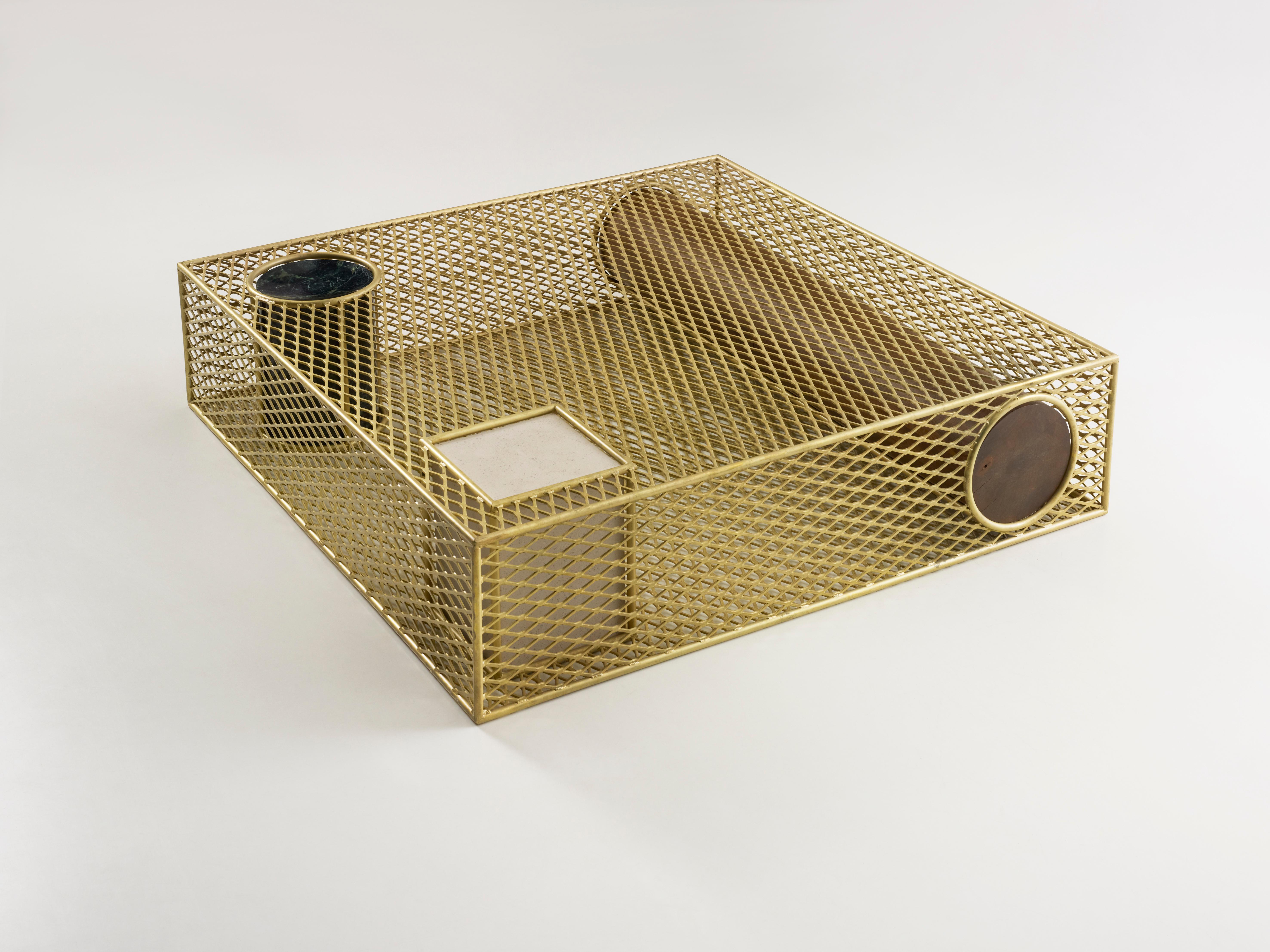 The ‘Caged Elements’ Table is a minimalistic coffee table by star of British design Faye Toogood, long-standing editor at World of Interiors, and renowned for her set productions for Comme des Garçons, Tom Dixon and Alexander McQueen. 'This table is