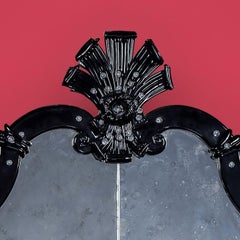 Ca'Giustinian Murano Glass Mirror with 2 Lights