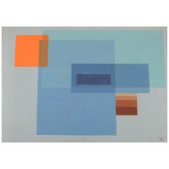 cai 1971 CAI, Unknown Artist, Watercolor on Paper, Abstract Composition, Dated 1971