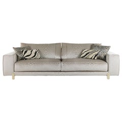 21st Century Caicos 3-Seater Sofa in Fabric by Roberto Cavalli Home Interiors 