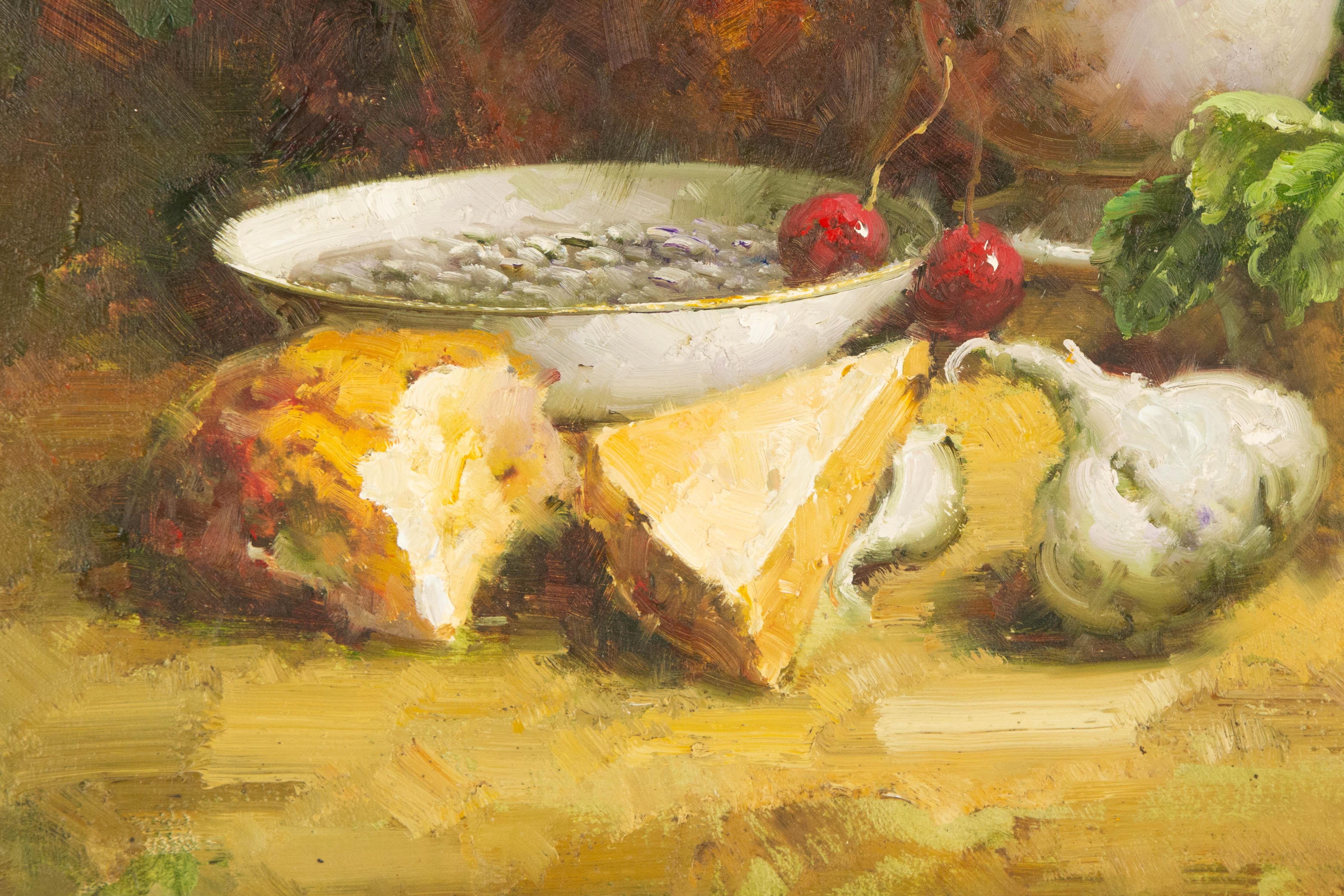 Caihong Xu Still Life Original Oil On Canvas 