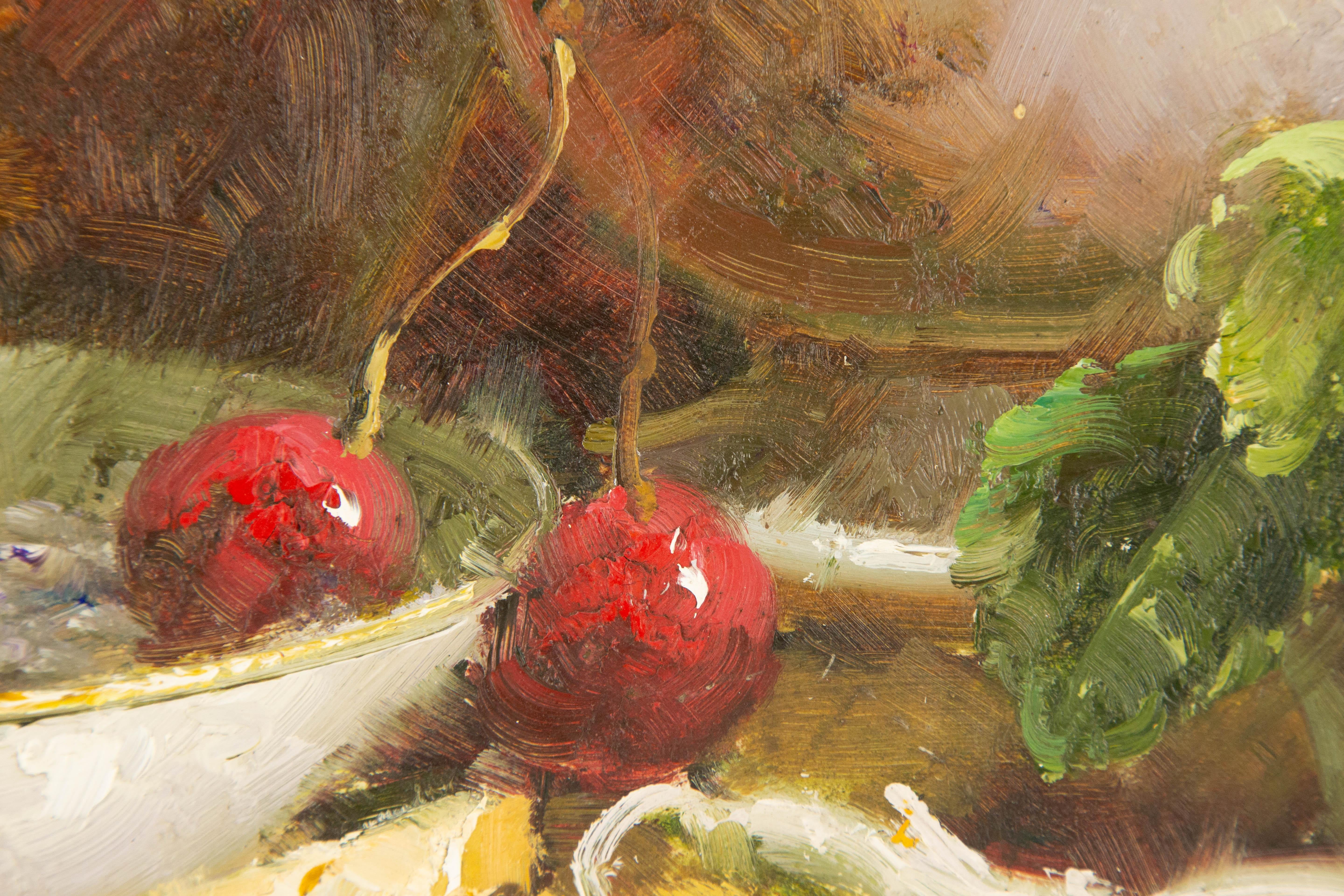 Caihong Xu Still Life Original Oil On Canvas 