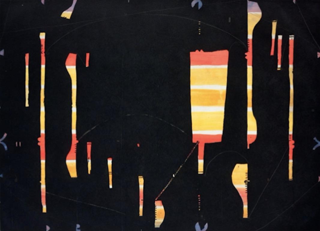 Caio Fonseca Abstract Print - Dark Stripe