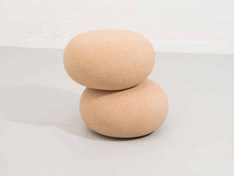 North American Cairn Sculptural Cork Side Table by Pat Kim For Sale